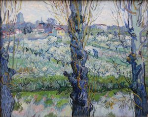 View of Arles with Flowering Orchards