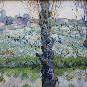 View of Arles with Flowering Orchards