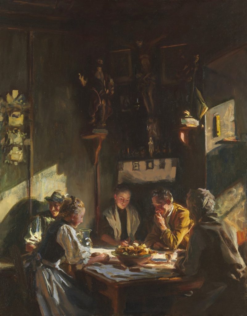 Candlelit Interior with Figures