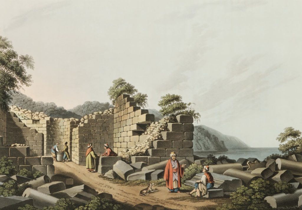 Ruins of an Ancient Temple in Samos