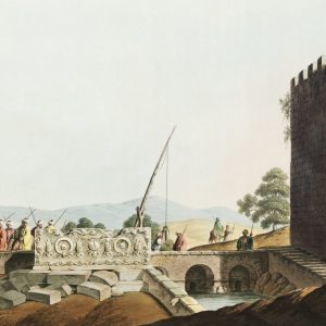 Castle Tower by a Bridge