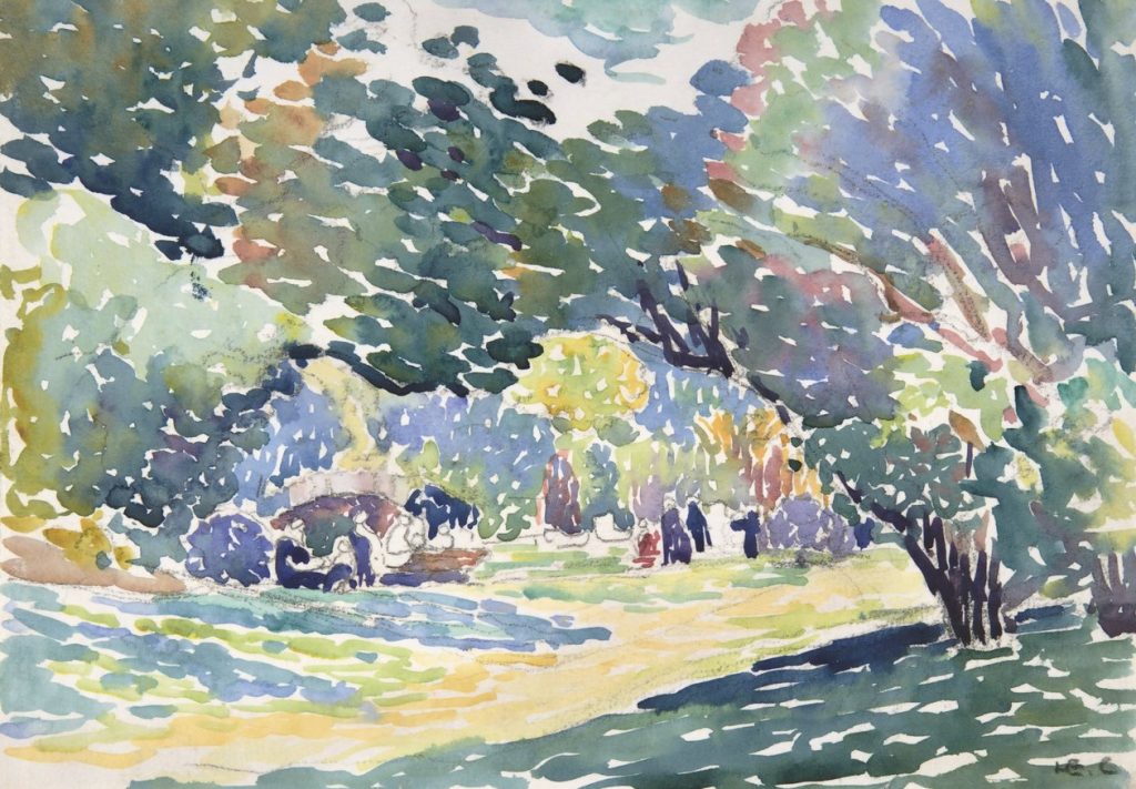 Wooded Landscape with Figures