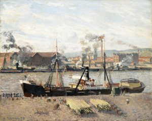 Port of Rouen, Unloading Wood