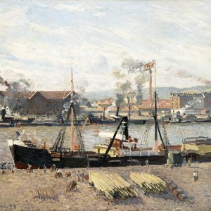 Port of Rouen, Unloading Wood