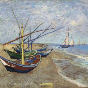 Fishing Boats on the Beach at Saintes-Maries