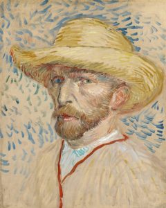 Self-Portrait with Straw Hat