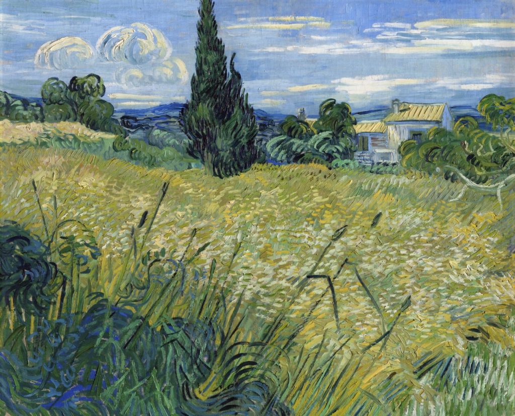 Wheat Field with Village