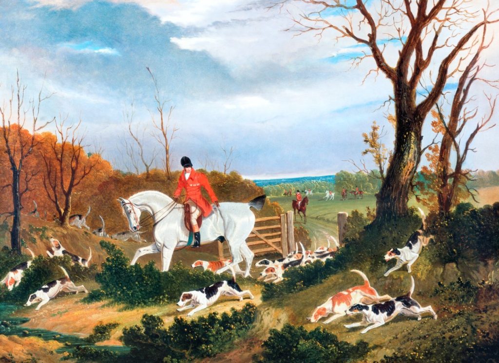 The Suffolk Hunt: Going to Cover near Herringswell