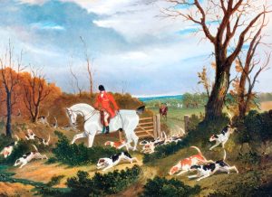 The Suffolk Hunt: Going to Cover near Herringswell