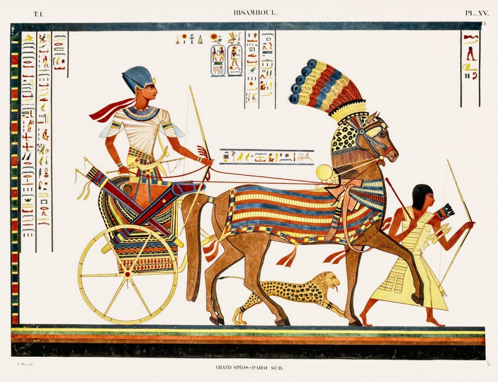 Pharaoh in a Chariot II (plate)