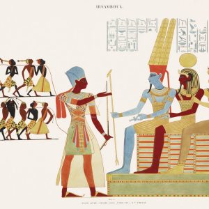 Enthroned Figures Procession (plate)