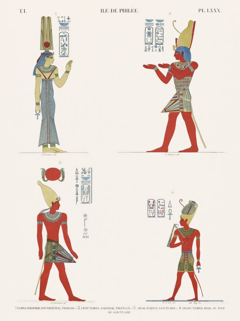 Standing Deities (plate)