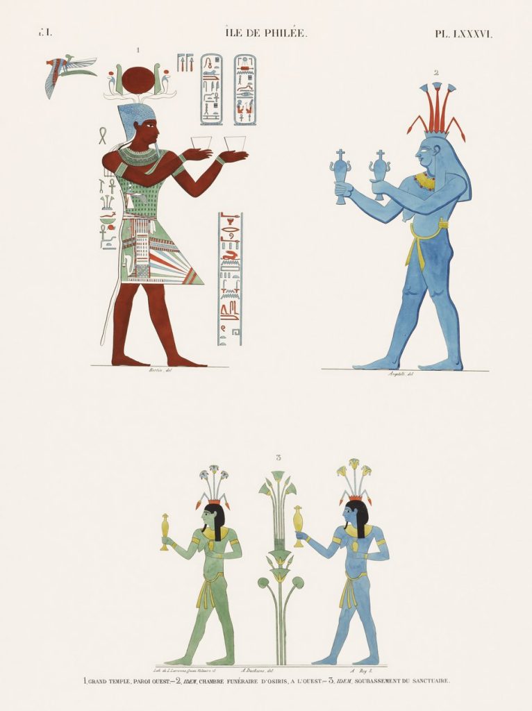 Figures with Offerings (plate)