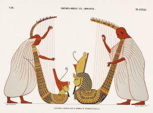 Harpists (plate)