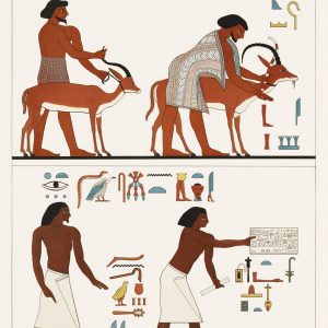 Figures with Antelopes (plate)