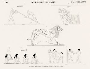Leopard and Animals (plate)