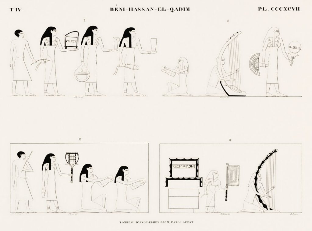 Figures and Furniture (line plate)