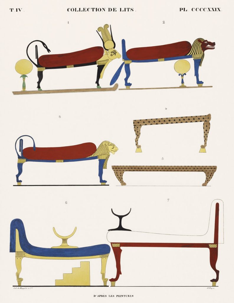 Collection of Beds and Furniture (plate)