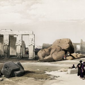 Temple Ruins with Colossi
