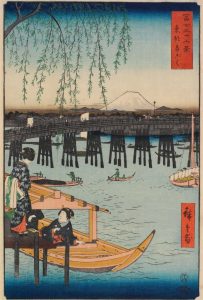 Bridge with Mount Fuji