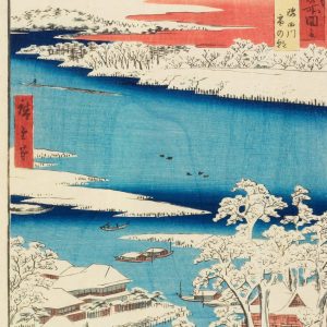 Sumida River in Snow, Musashi Province