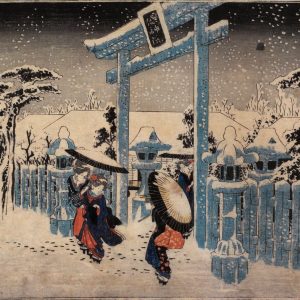Gion Shrine in Snow