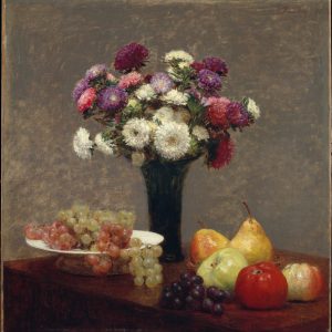 Asters and Fruit on a Table