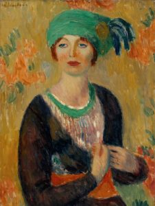 Woman with a Green Hat
