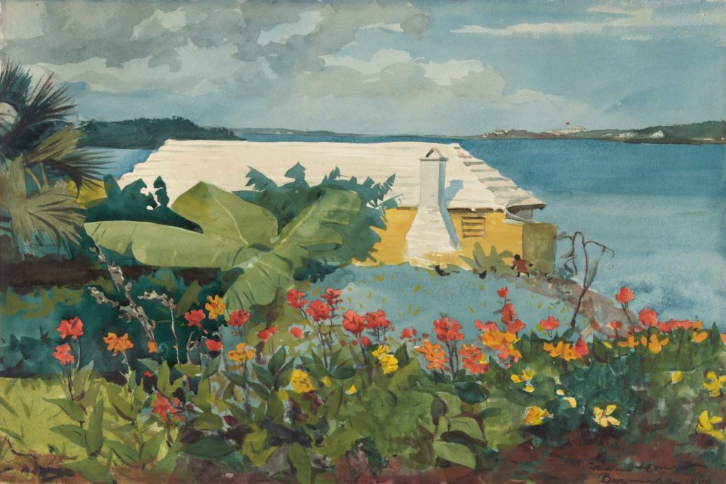 Flower Garden and Bungalow, Bermuda