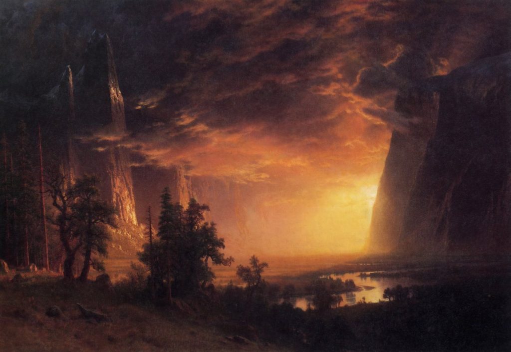 Sunset in the Yosemite Valley