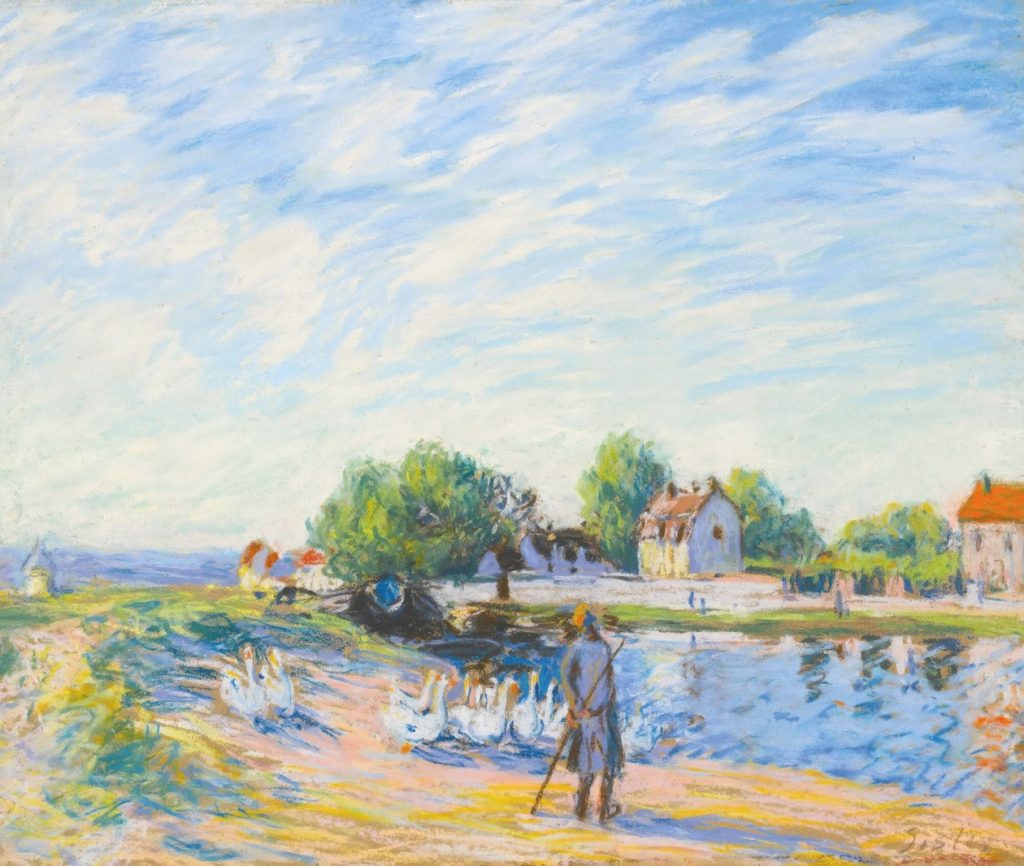 Geese at Saint-Mammès