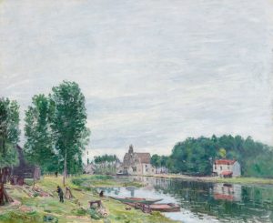 The Matrat Boatyard, Moret-sur-Loing, Rainy Weather