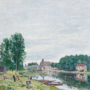 The Matrat Boatyard, Moret-sur-Loing, Rainy Weather