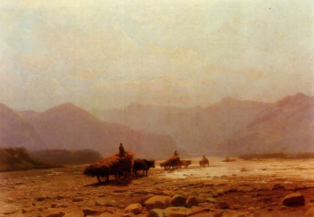 Valley of the Rioni River. Morning at Rion