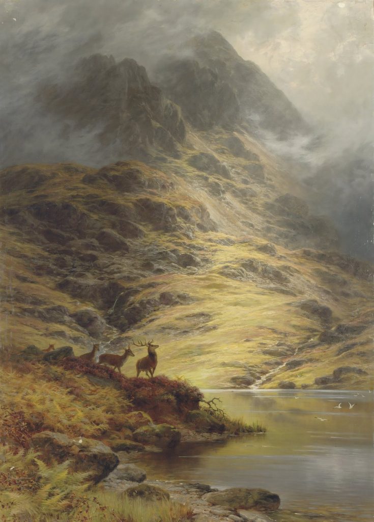 The Incoming Mist, Deer in the Highlands