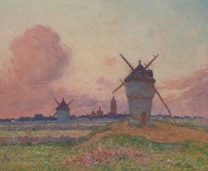 Sunset at Bourg-de-Batz, Brittany