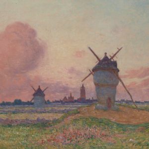 Sunset at Bourg-de-Batz, Brittany