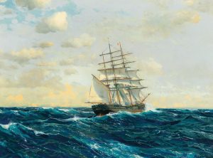 Three-Master on the High Seas