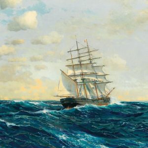 Three-Master on the High Seas