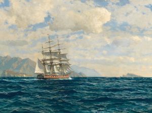 Three-Master in the Strait of Messina