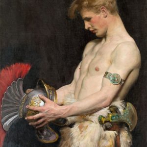 Germanic Warrior with Helmet