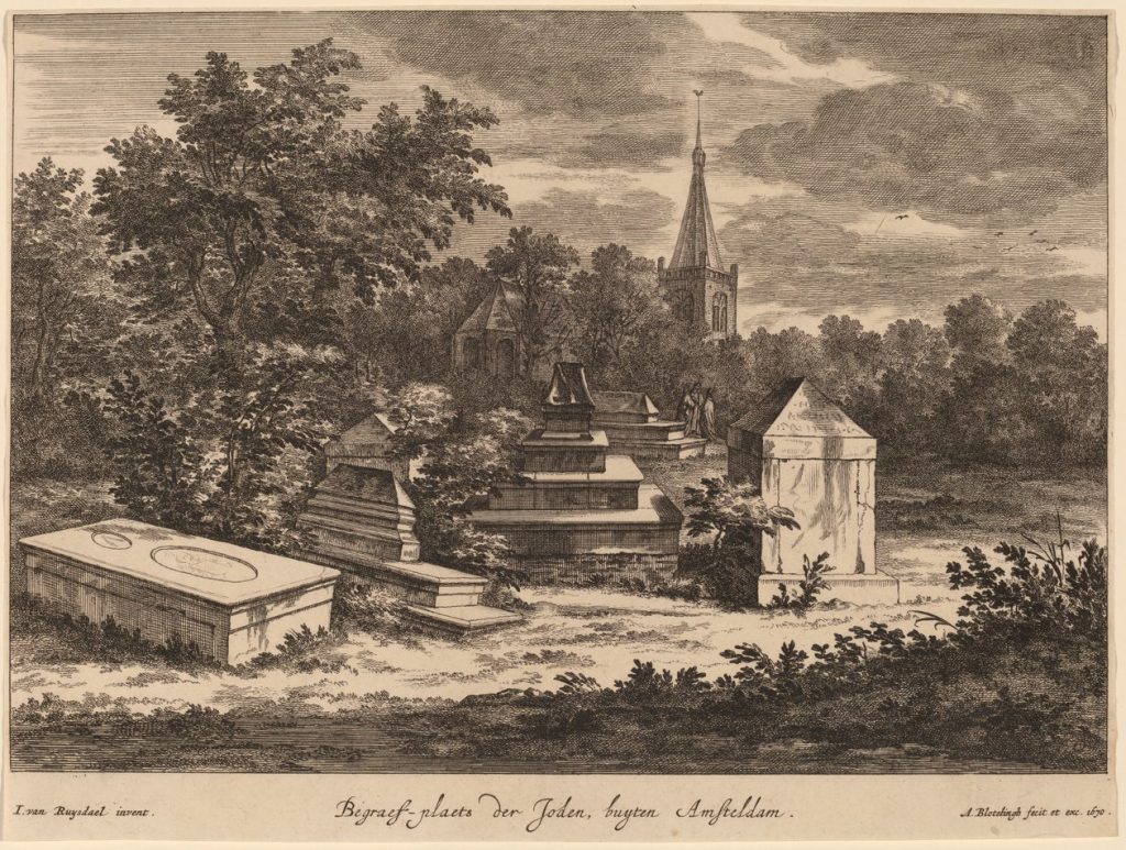The Jewish Cemetery (etching)